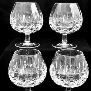 4 Vintage Waterford MOURNE Brandy Glasses. Marked.